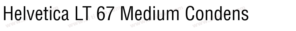 Helvetica LT 67 Medium Condensed字体转换